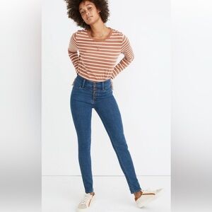 Madewell 10" High-Rise Roadtripper Jeans in Eversall Wash: Button-Front Yoke